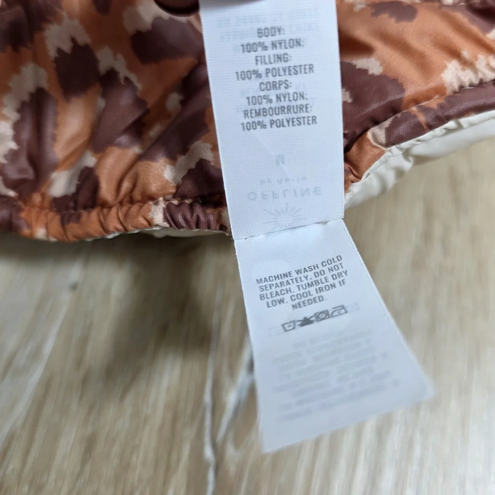 🆕️Aerie OffLeash Animal Print Reversible Puppy Dog Puffer Jacket M